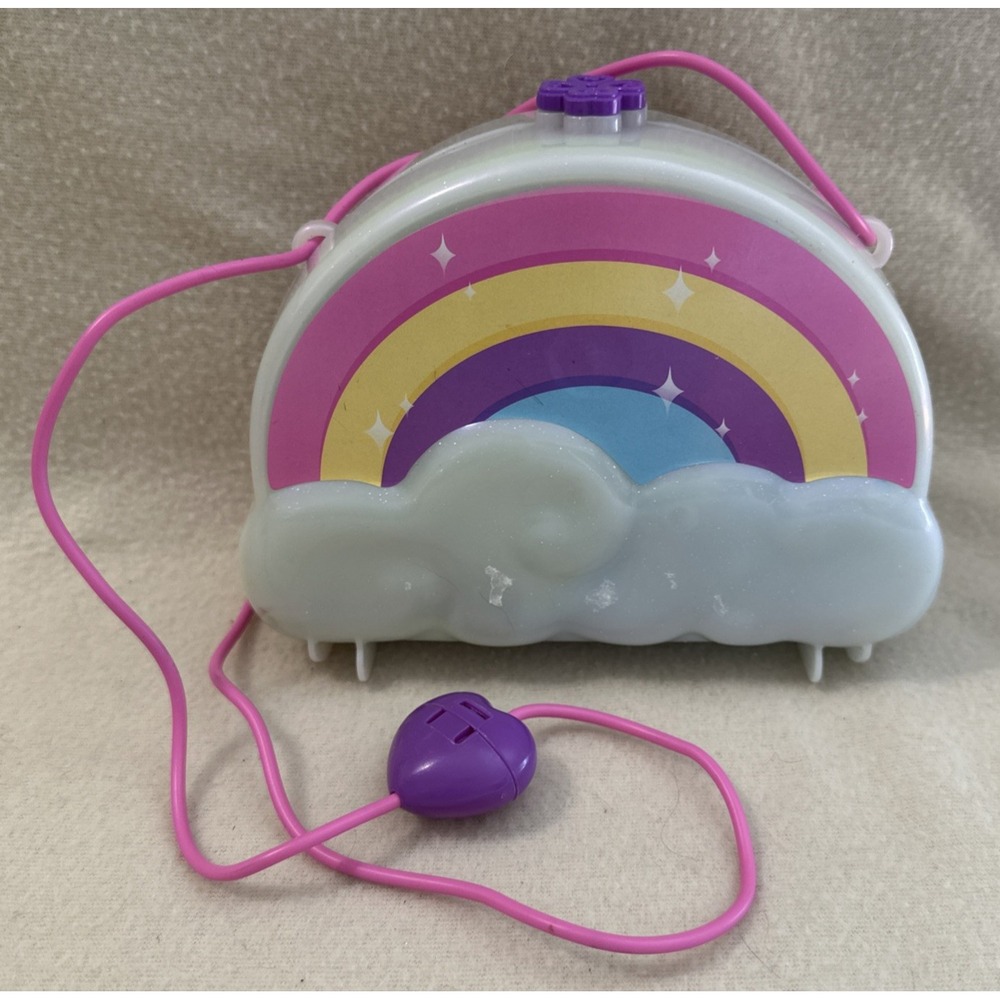Polly Pocket Rainbow Dream Purse Wearable Compact Doll Playset 2019 Mattel